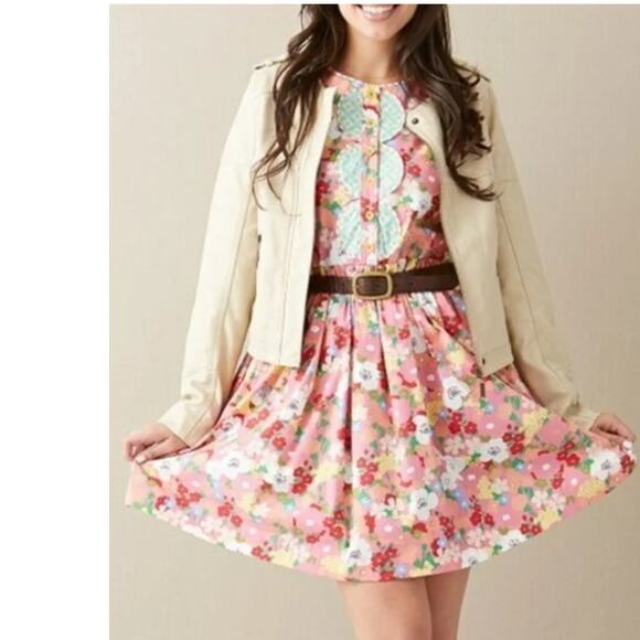 Matilda Jane Leah Its a Wonderful Parade pattern print dress sz Medium - Picture 10 of 10